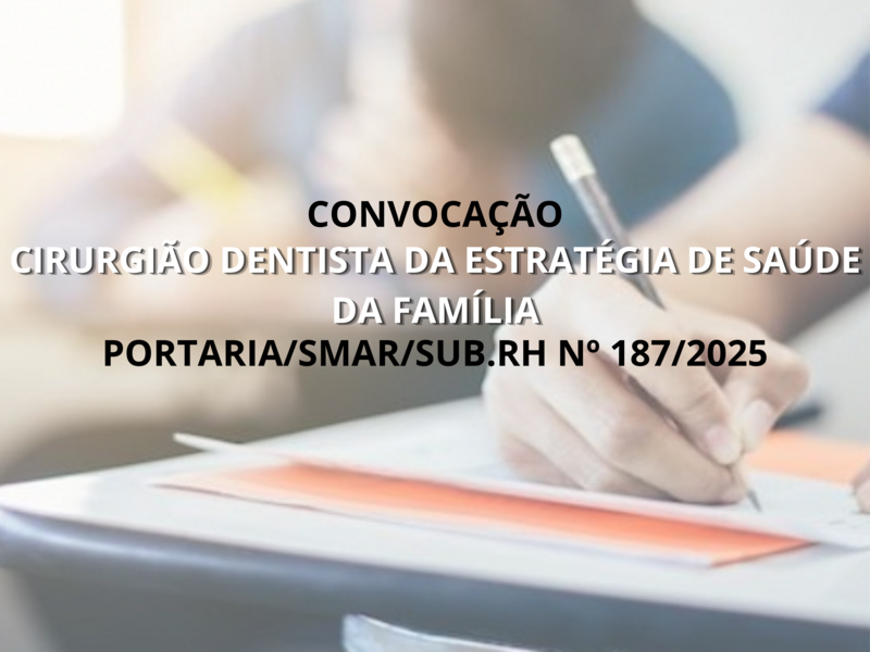 PORTARIA SMAR/SUB.RH Nº187/2025