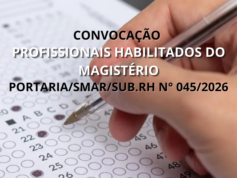 PORTARIA SMAR/SUB.RH N° 045/2026