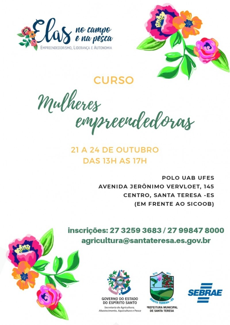 CURSO MULHERES EMPREENDEDORAS