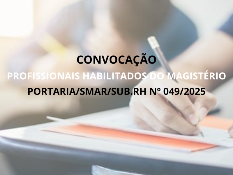 PORTARIA/SMAR/SUB.RH Nº 049/2025
