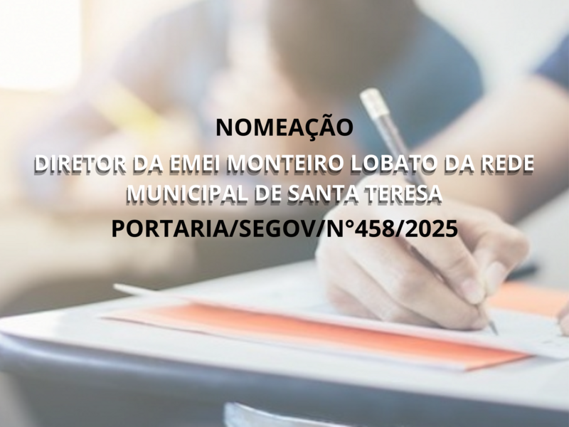 PORTARIA/SEGOV/N°458/2025