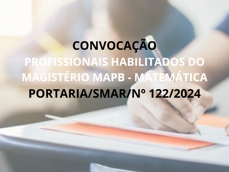 PORTARIA/SMAR/ Nº 122/2024