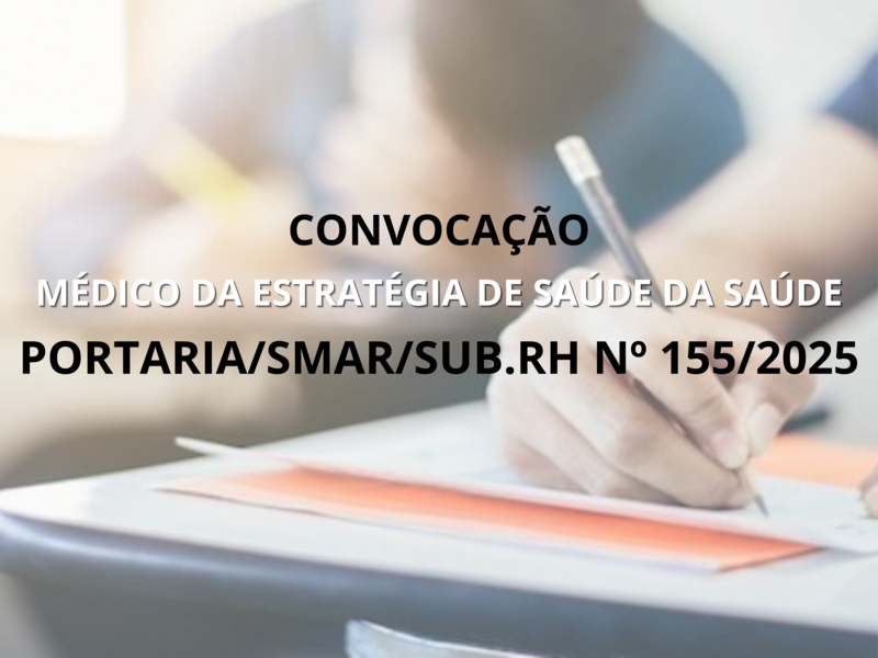 PORTARIA SMAR/SUB.RH/ Nº 155/2025