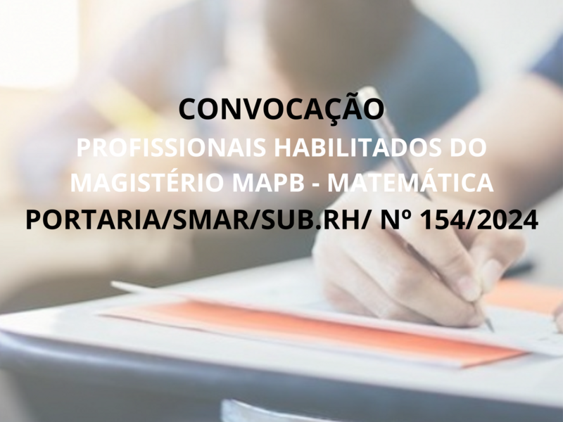 PORTARIA/SMAR/SUB.RH Nº 154/2024