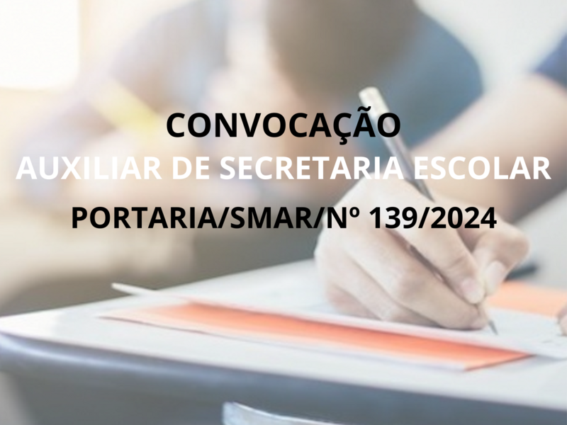 PORTARIA/SMAR/ Nº 139/2024