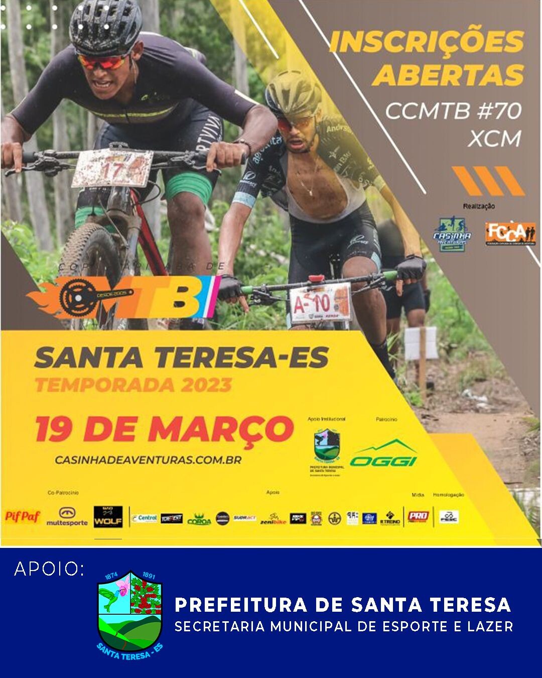 Copa Capixaba de Mountain Bike etapa Santa Teresa, veja tudo sobre o evento.