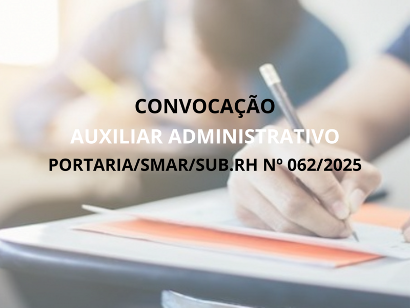 PORTARIA/SMAR/SUB.RH Nº 062/2025