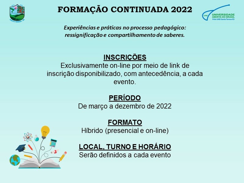  Formação Continuada dos Profissionais da Educação da Rede Municipal de Ensino 