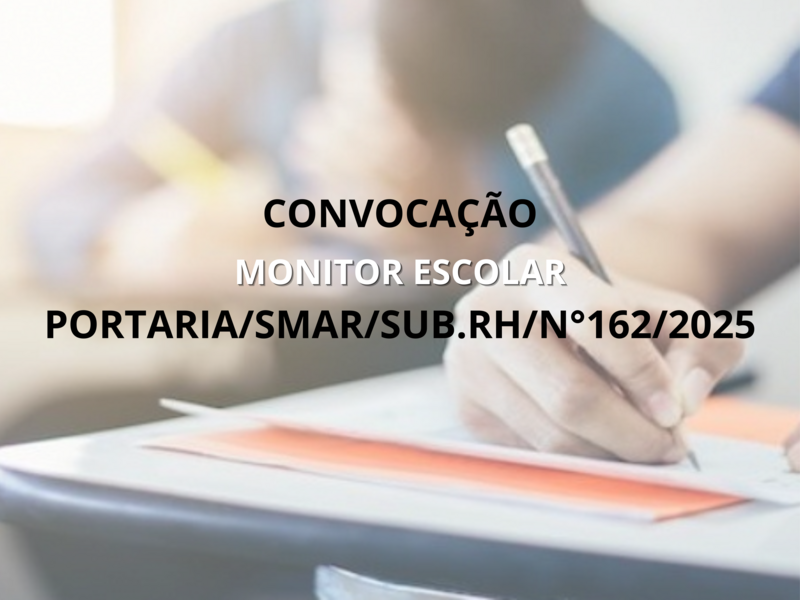 PORTARIA SMAR/SUB.RH/ Nº 162/2025