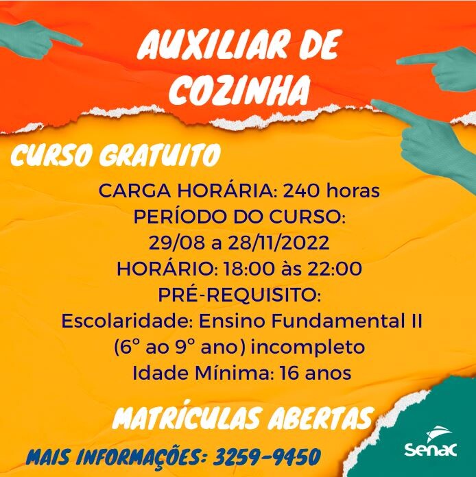 Cursos gratuitos no Senac Santa Teresa