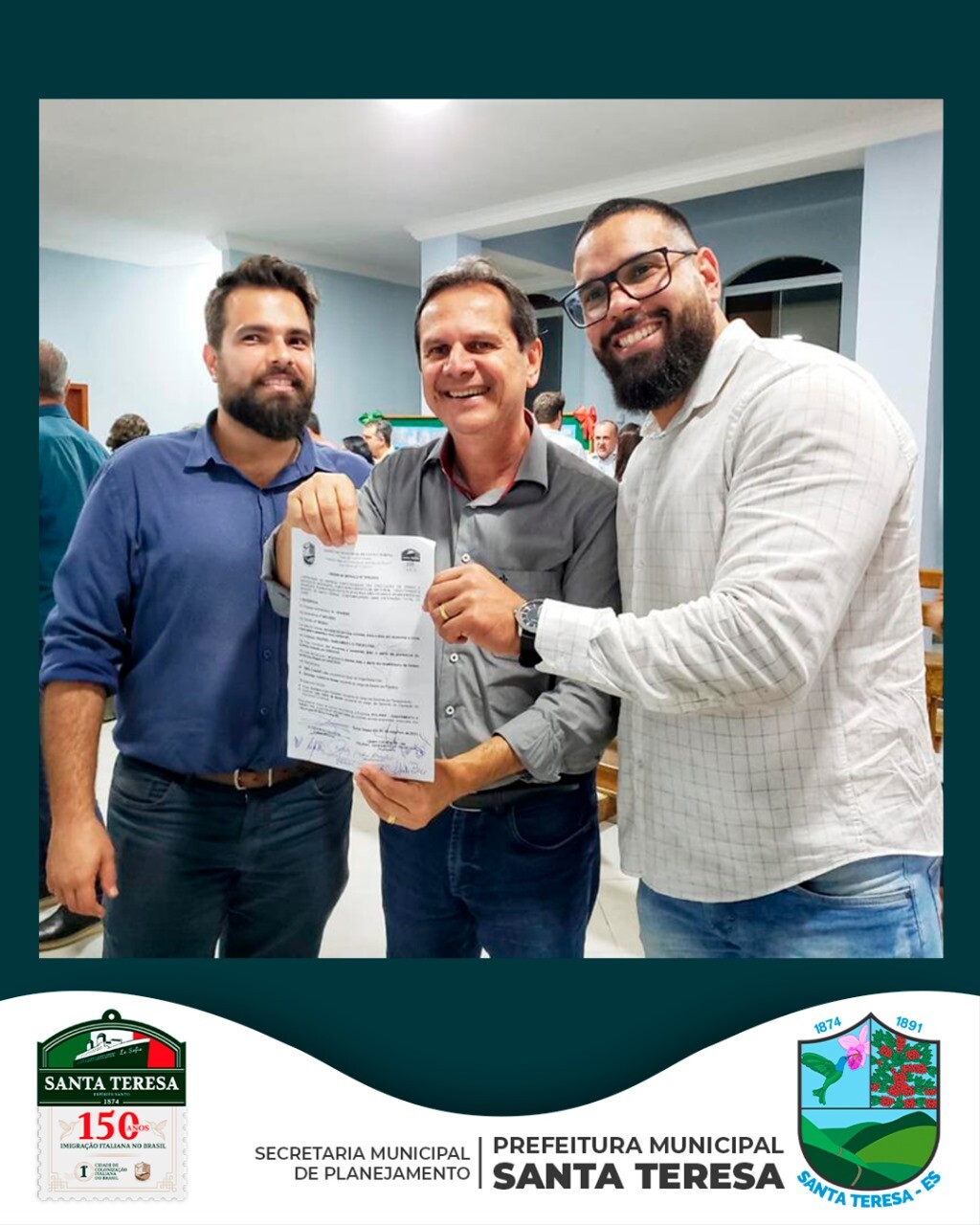 Assinada a ordem de serviço para drenagem e pavimentação asfáltica da Rua São Pedro e mais 13 ruas adjacentes